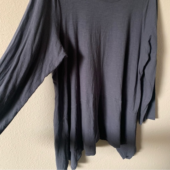 🥀FLASH SALE LOGO Lori Goldstein Blue Tunic Top - Picture 3 of 7